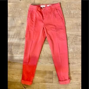 🍉 Joules Watermelon Pink Cuffed Chinos